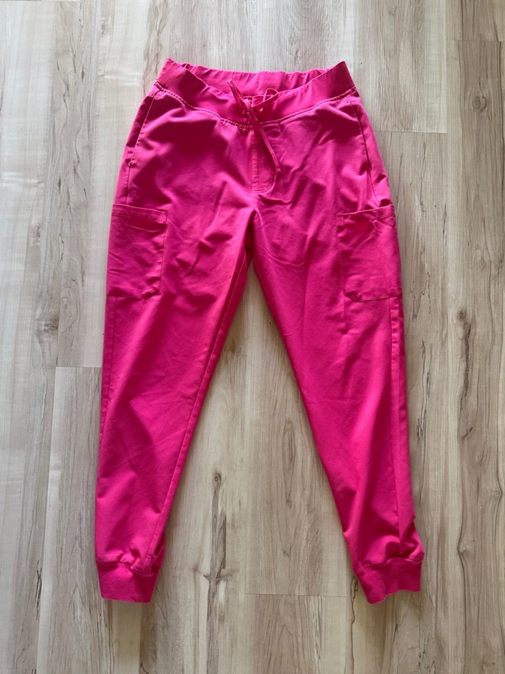 Mandala hot pink jogger scrub pants